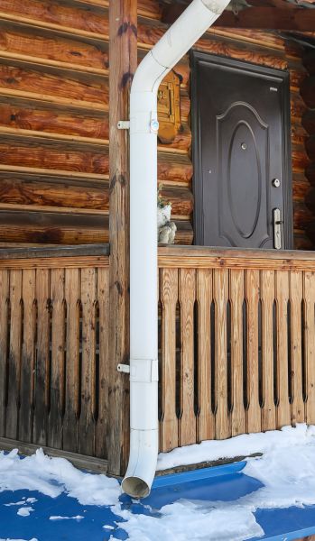 Porch Downspout Installation in Baytown